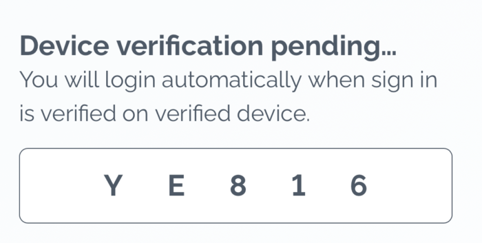 Verify authentication attempt on another device