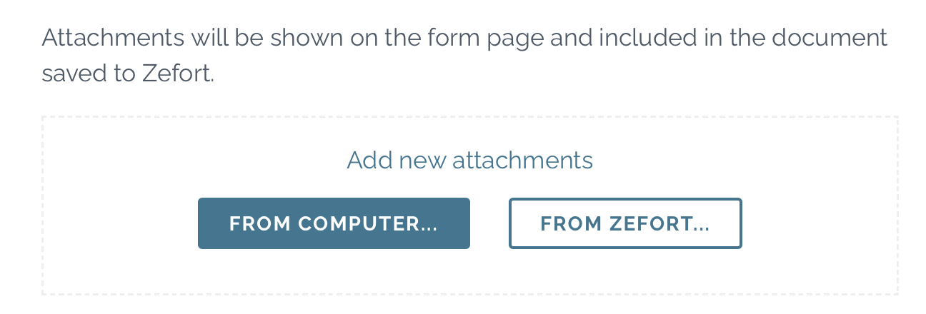 zefort form attachments