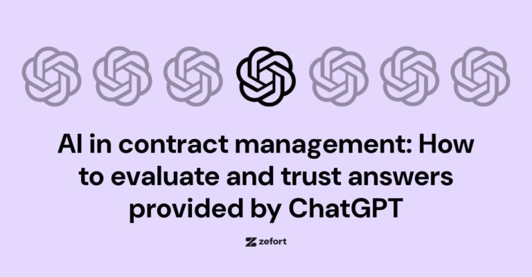 AI in contract management: How to evaluate and trust answers provided by ChatGPT