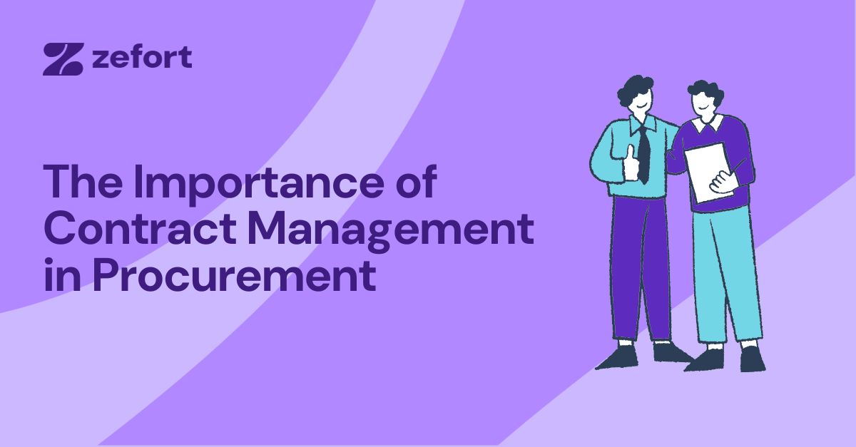 Image illustrating the significance of contract management in procurement processes and its impact on efficiency and compliance.