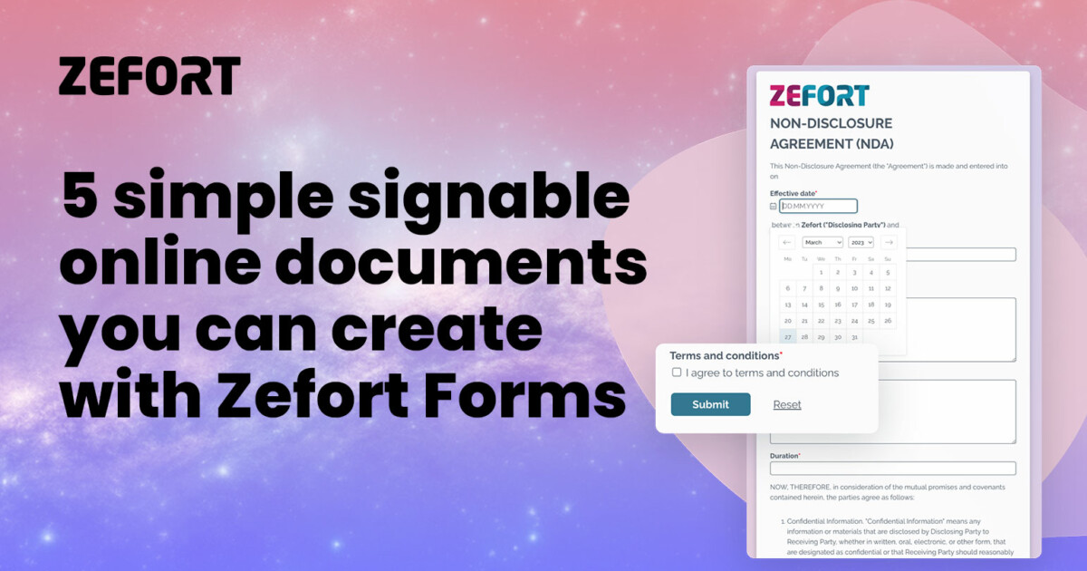 Zefort Forms