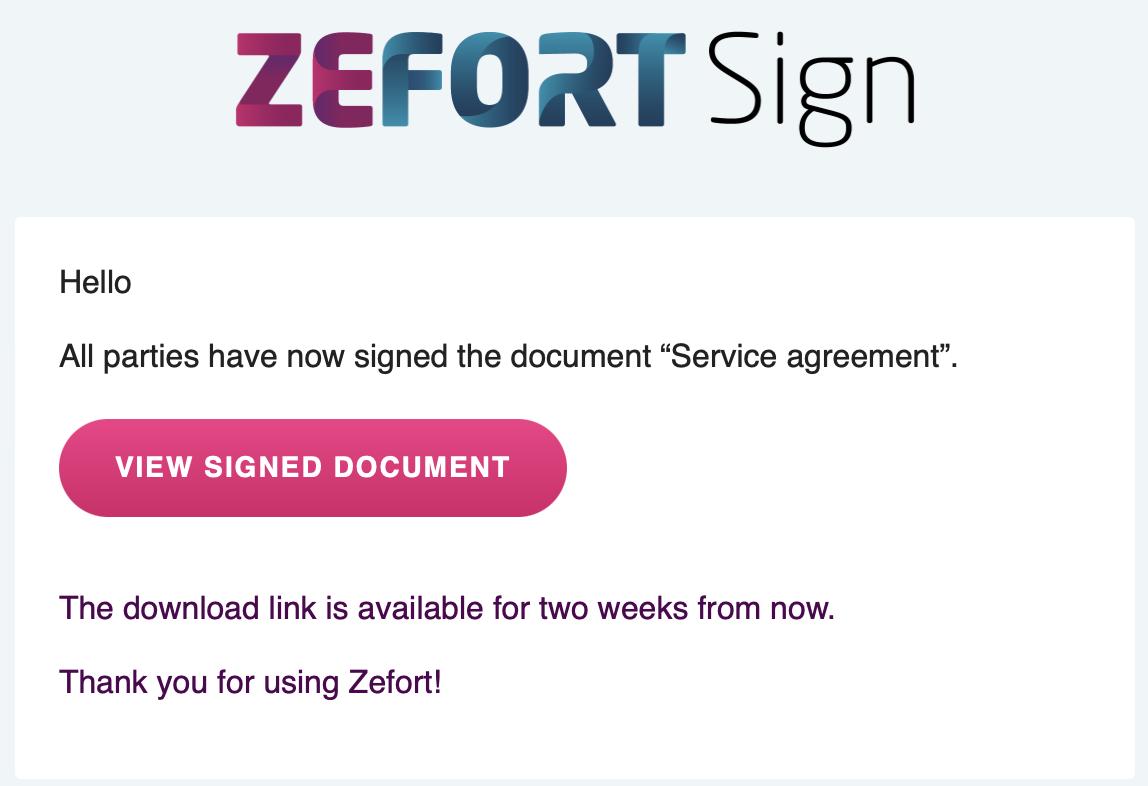 zefort sign - download link