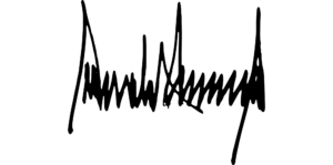 Donald Trump signature