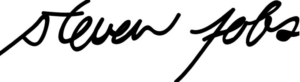 Steve Jobs signature