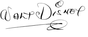 Walt Disney signature