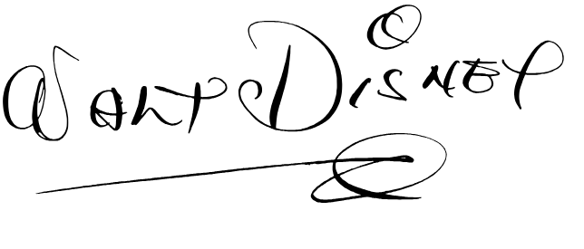 Walt Disney signature