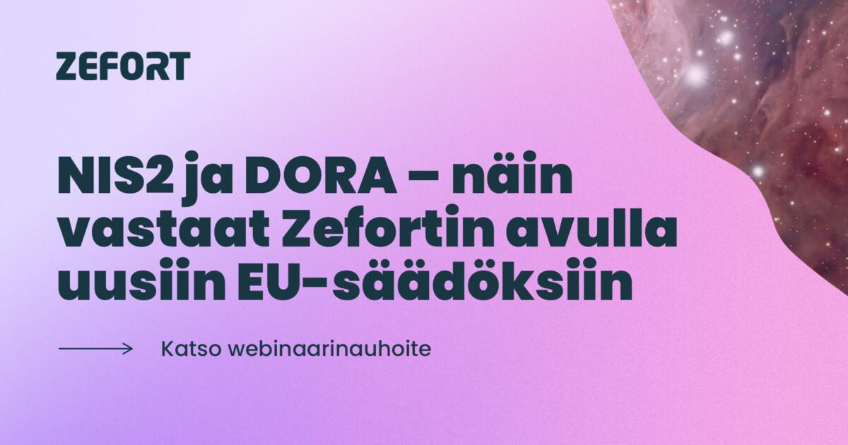 NIS2 ja DORA