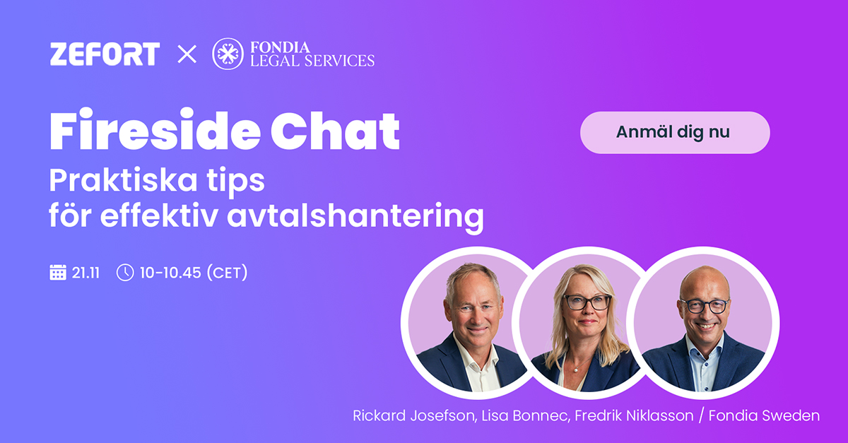 Fireside Chat: Praktiska tips för effektiv avtalshantering