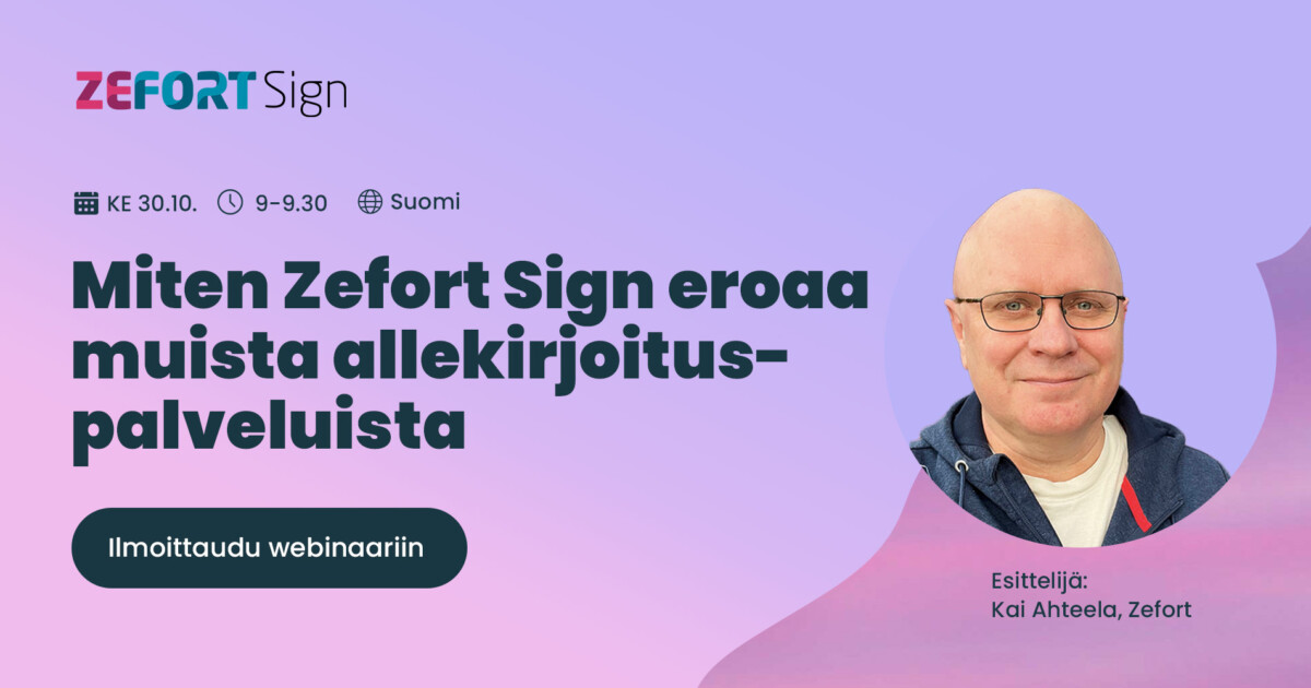 Miten Zefort Sign eroaa muista sähköisistä allekirjoituksista