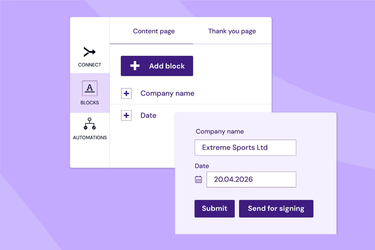Guide inputs with custom fields