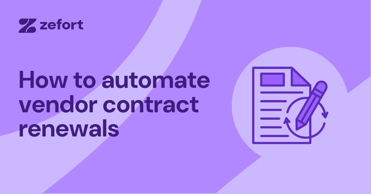 steps to automate vendor contract renewals for efficient management and compliance.