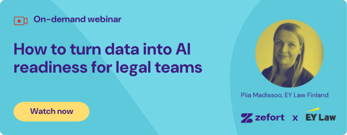 On-demand webinar: How to turn legal data into AI readiness