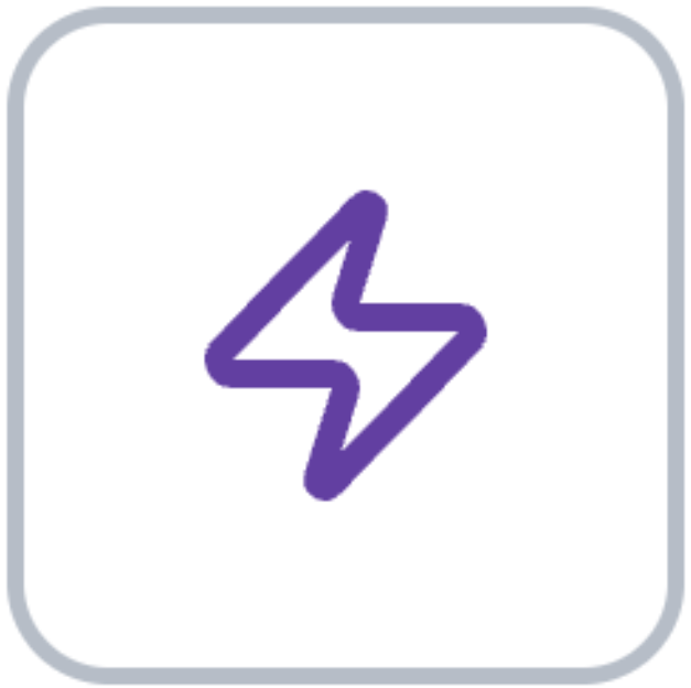 The purple lightning bolt icon for Search Automations.