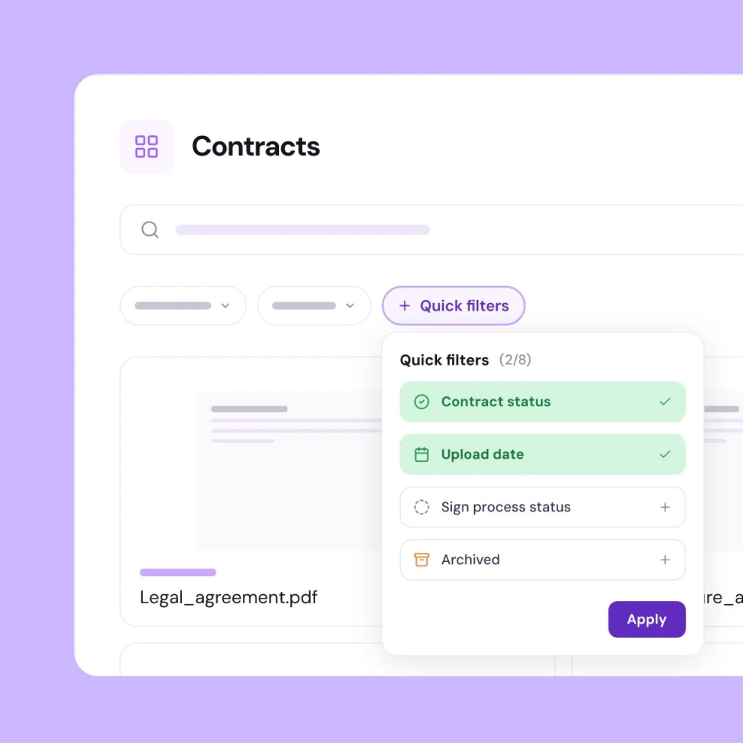Contract search
